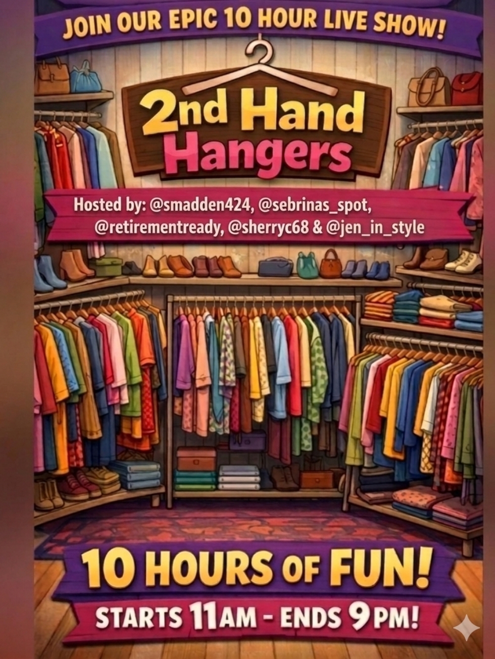 5/11 @11am To 9pm CST
